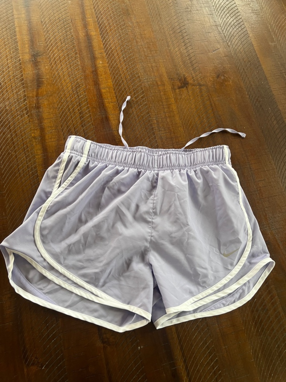 Like🆕NIKE Lavender Women's Athletic Shorts with White Trim